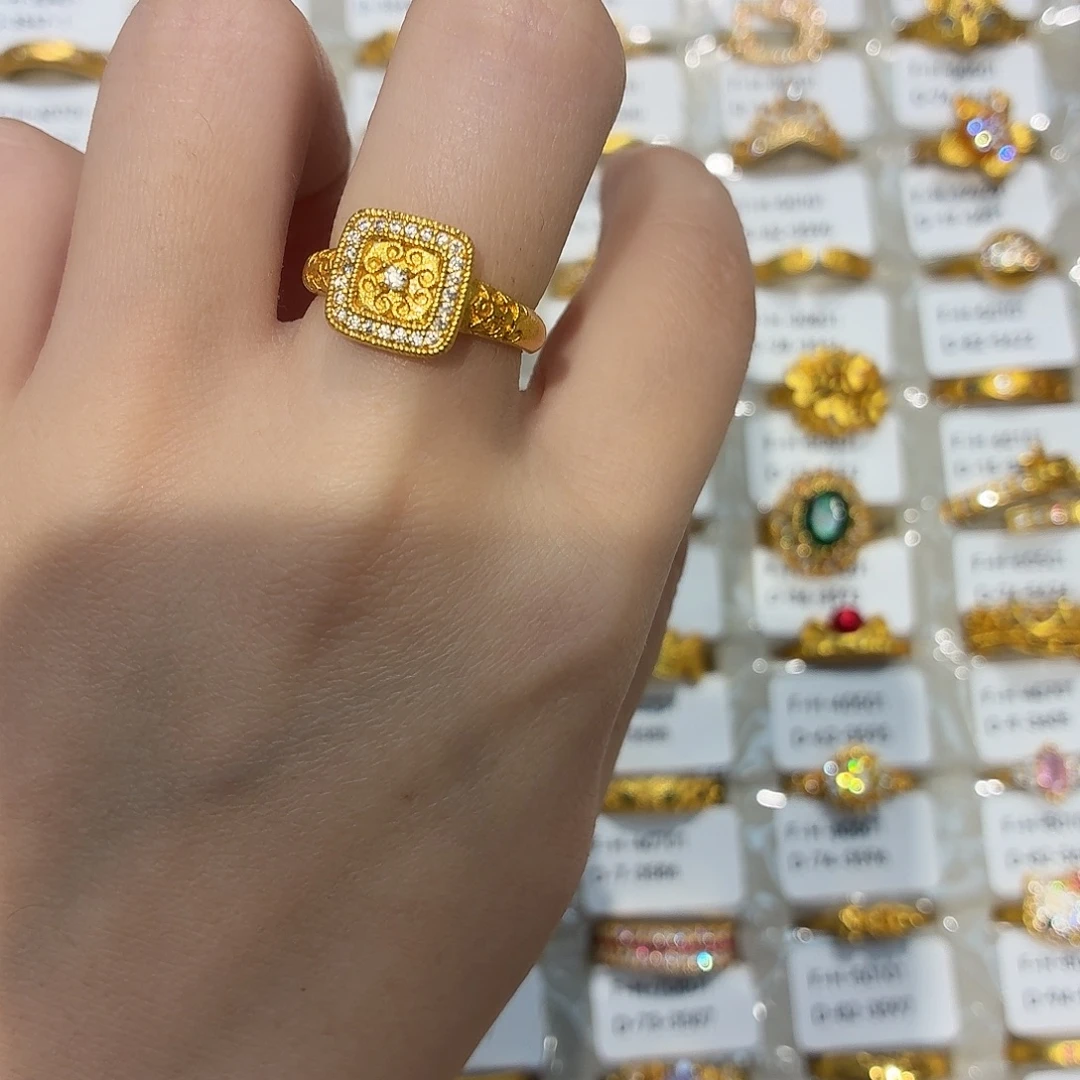 铜合金3573强保色发 1 个壹笔壹戒指