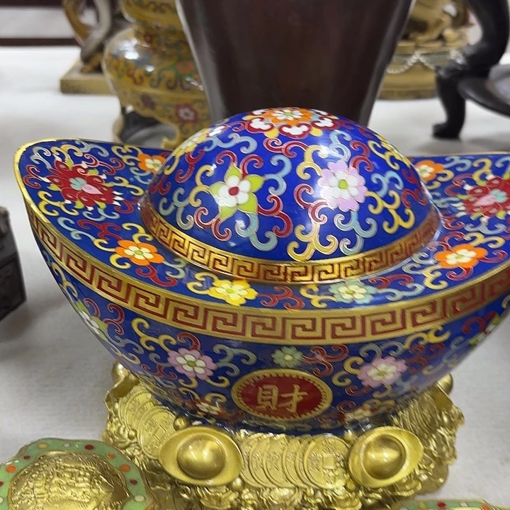 黄铜大元宝包邮大家了