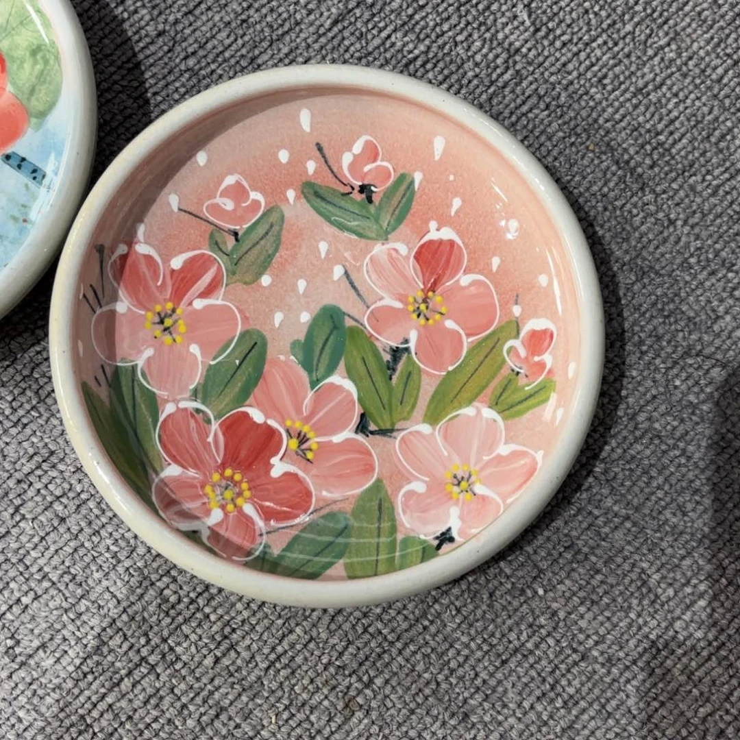 瓷片景德镇手绘高温釉下彩陶瓷茶具