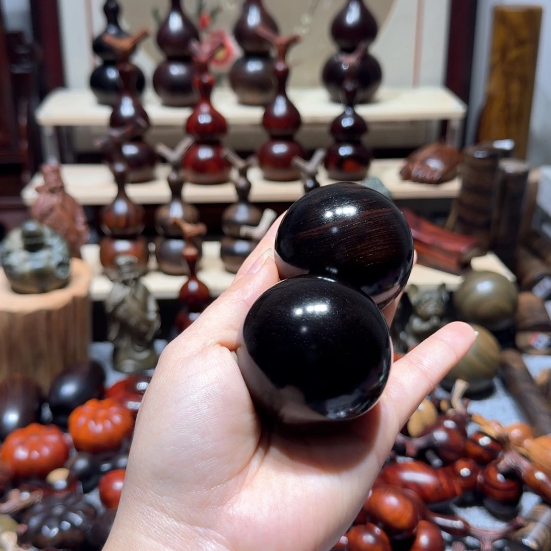 木酒***美紫光檀手球手球