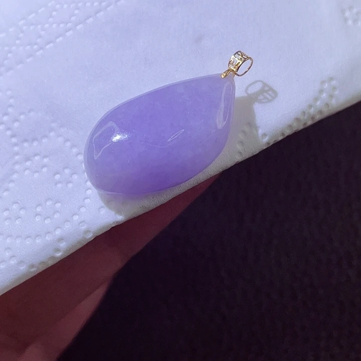 颈饰18K金镶嵌翡翠翡翠
