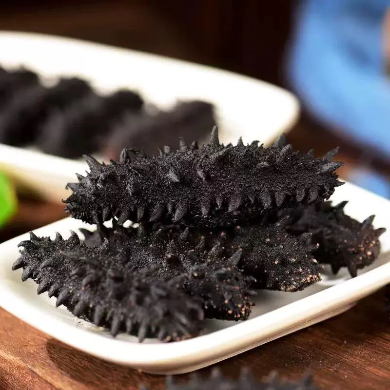 野生淡干海参原货150头每斤干海参孕妇老人礼品六排刺