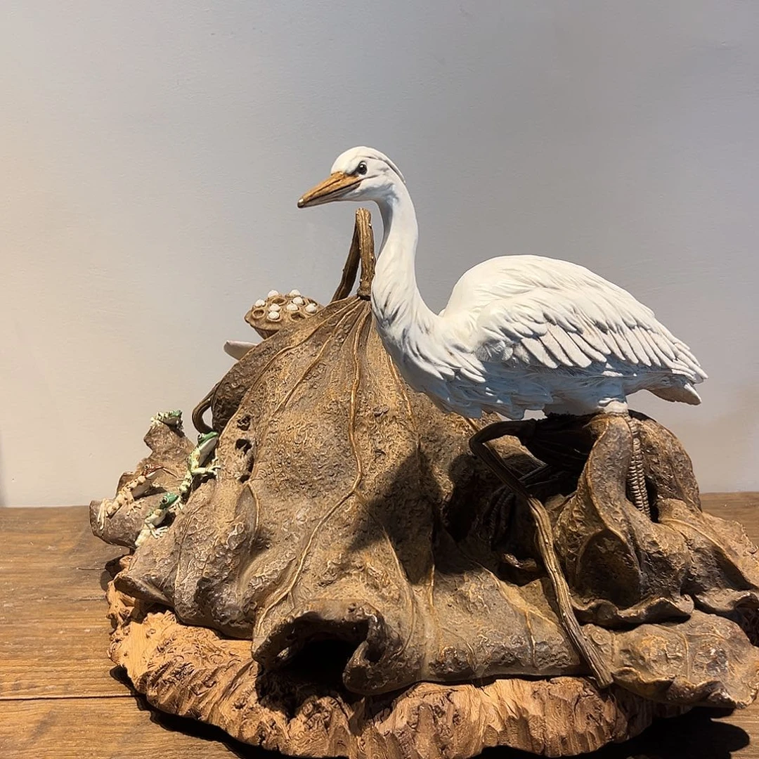 宇*兔一鹭莲升陶瓷作品呱呱来财刘镇光李小金作品