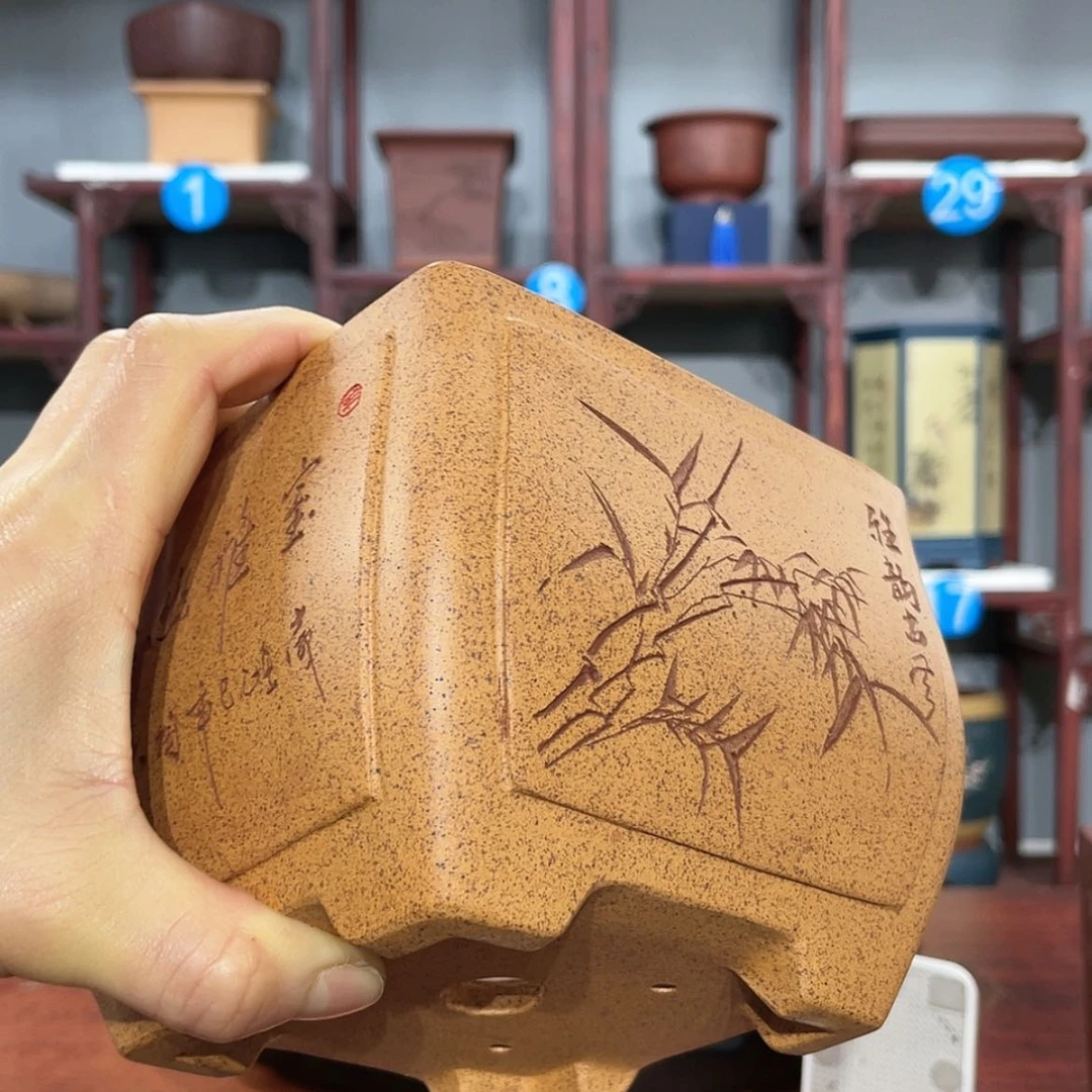 【闪购商品】紫砂花盆星***兄紫砂花盆