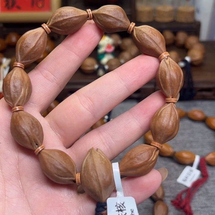 橄榄核手串/手链梅林铁核三面佛1.5*2.4