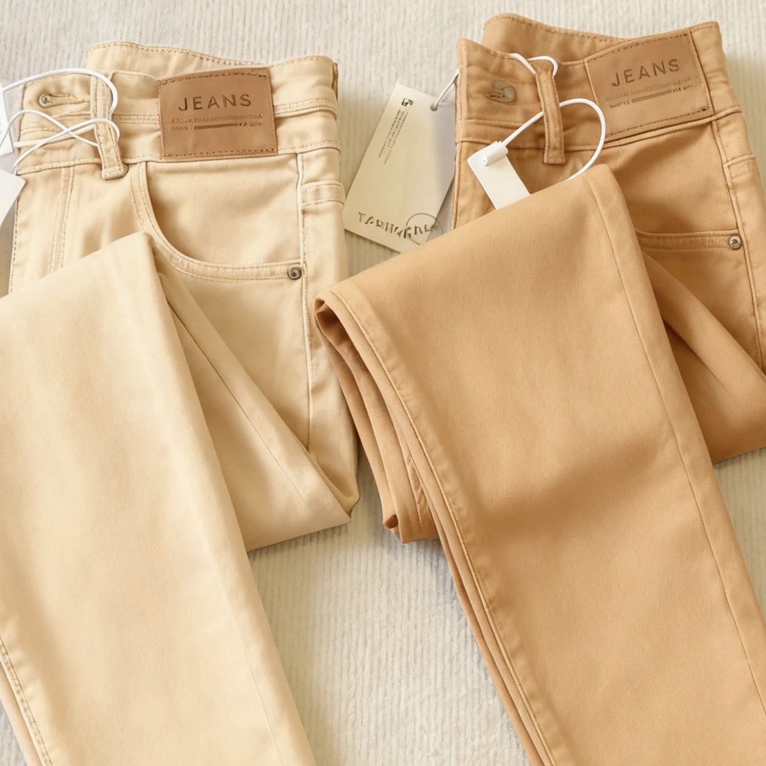 （驼格/杏格格子小脚裤）2025春秋款时尚休闲百搭裤经典格子裤