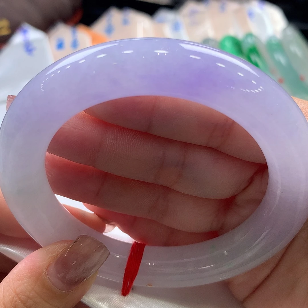 翡翠手镯（圆镯）未镶嵌57.6圆条