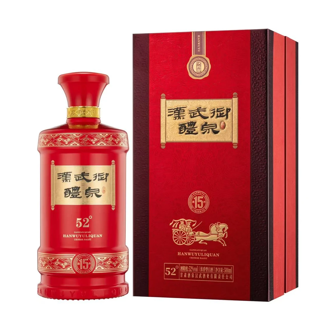 汉武御42度醴泉15 浓香型白酒甘肃特色名酒酒厂直营42度500ml*1瓶