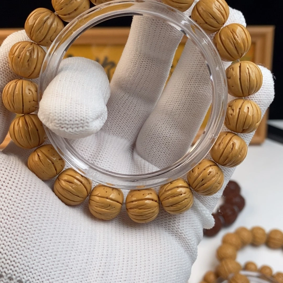 桃核手串盘锦野生宽脐小金豆