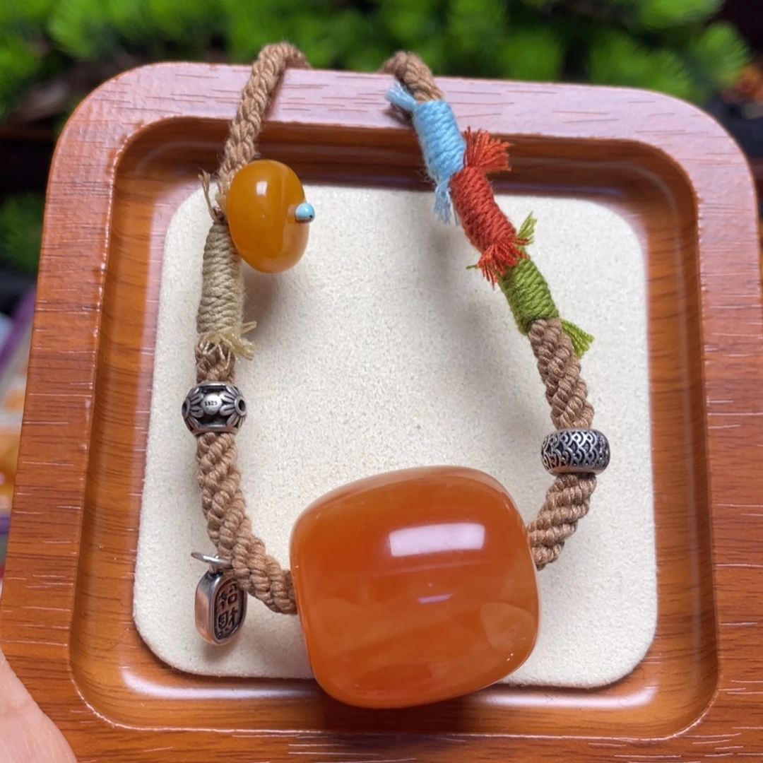 未镶嵌蜜蜡手链手串