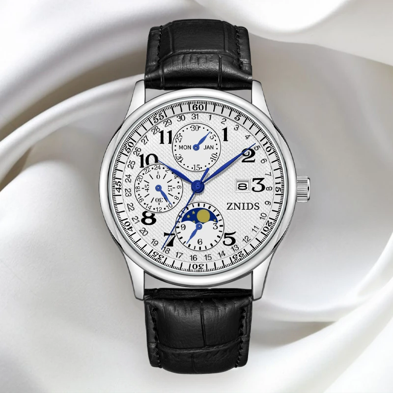 【专柜直发】--ZNIDS六针月相--全新经典简约气质百搭腕表JY-26