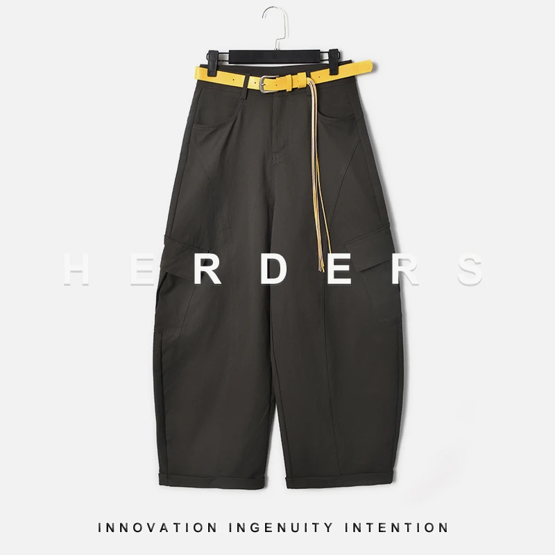 HERDERS 长款飘带腰带款多色休闲卫裤 256396