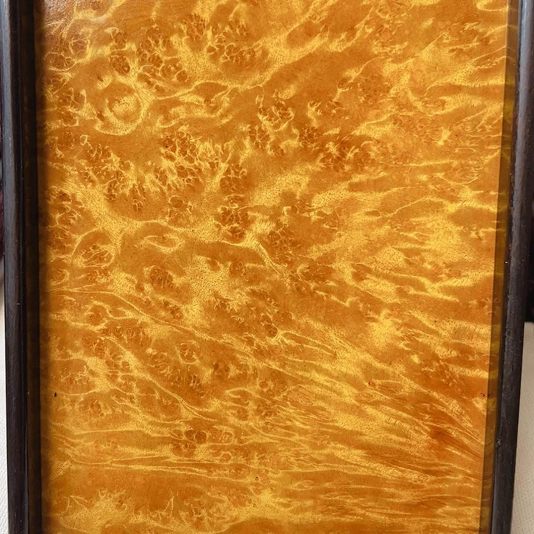 在***馊黄金樟茶盘子一对