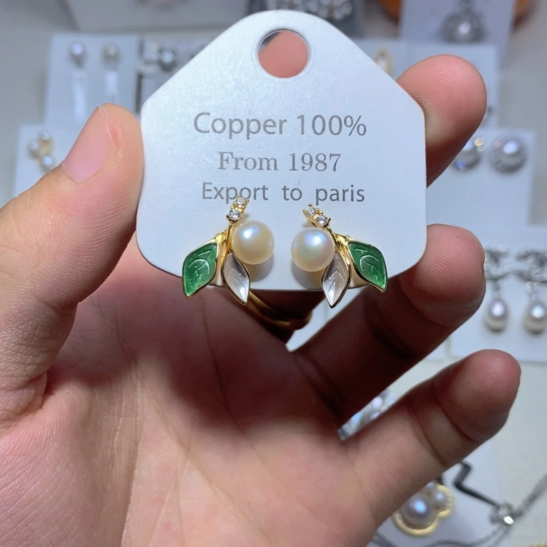 淡水珍珠未镶嵌耳饰