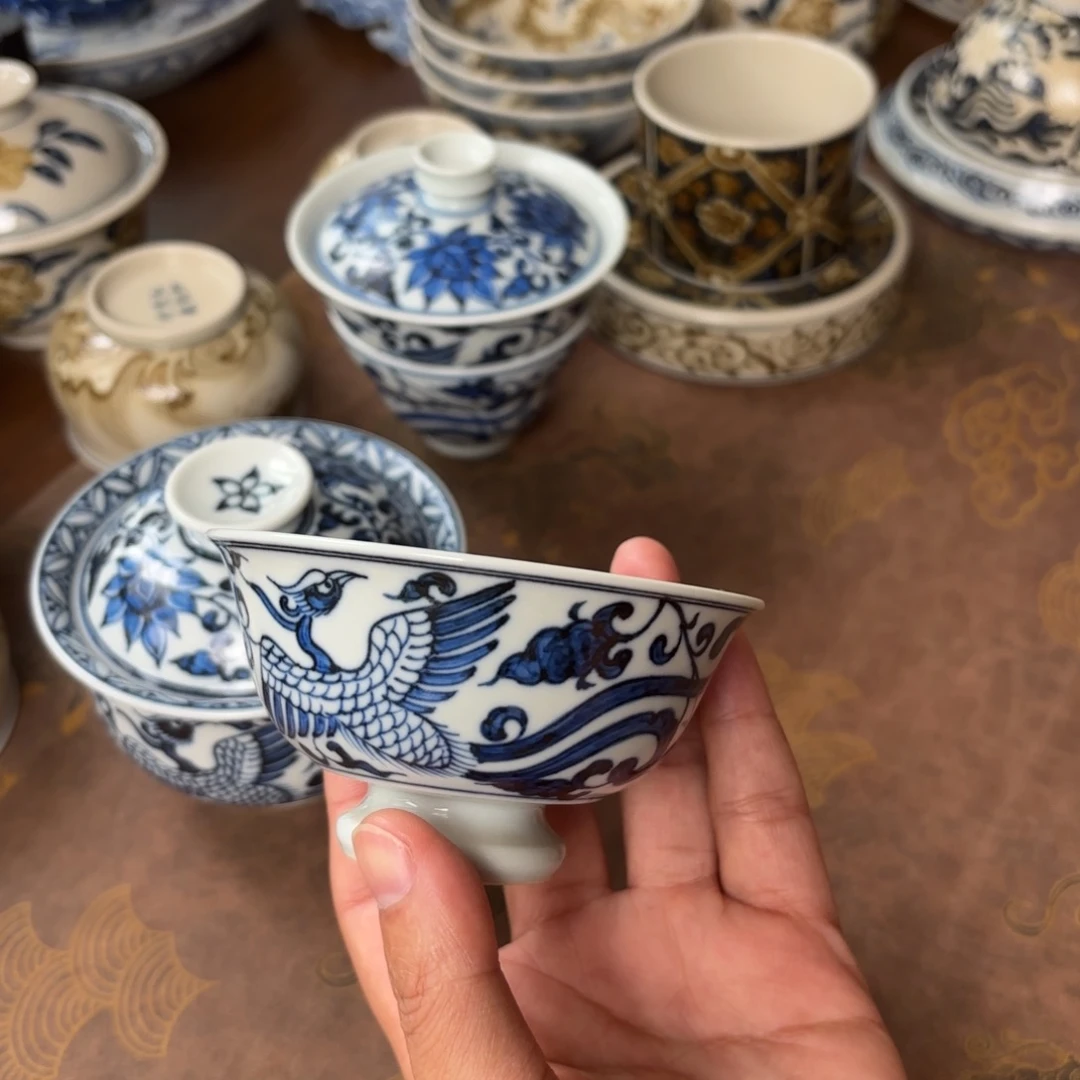 摆件景德镇手绘茶器