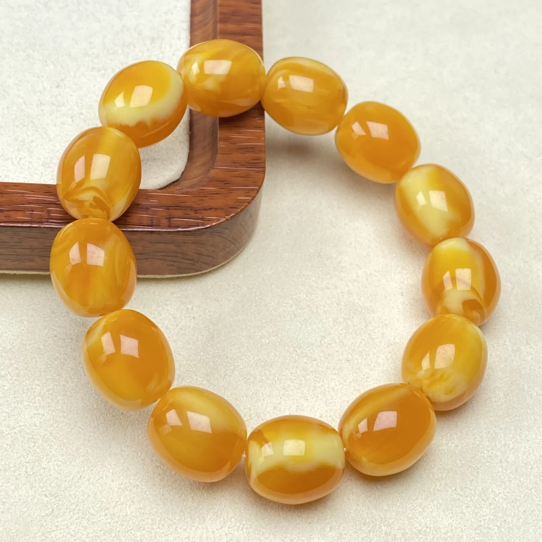 14mm黄色桶珠手链多样性发一件SZ-41 号