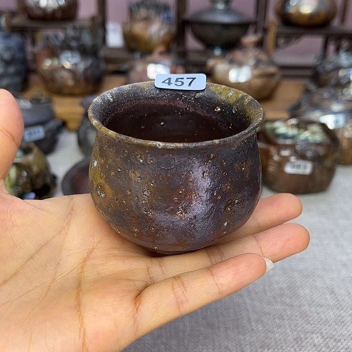 裸柴烧陶瓷手工茶器