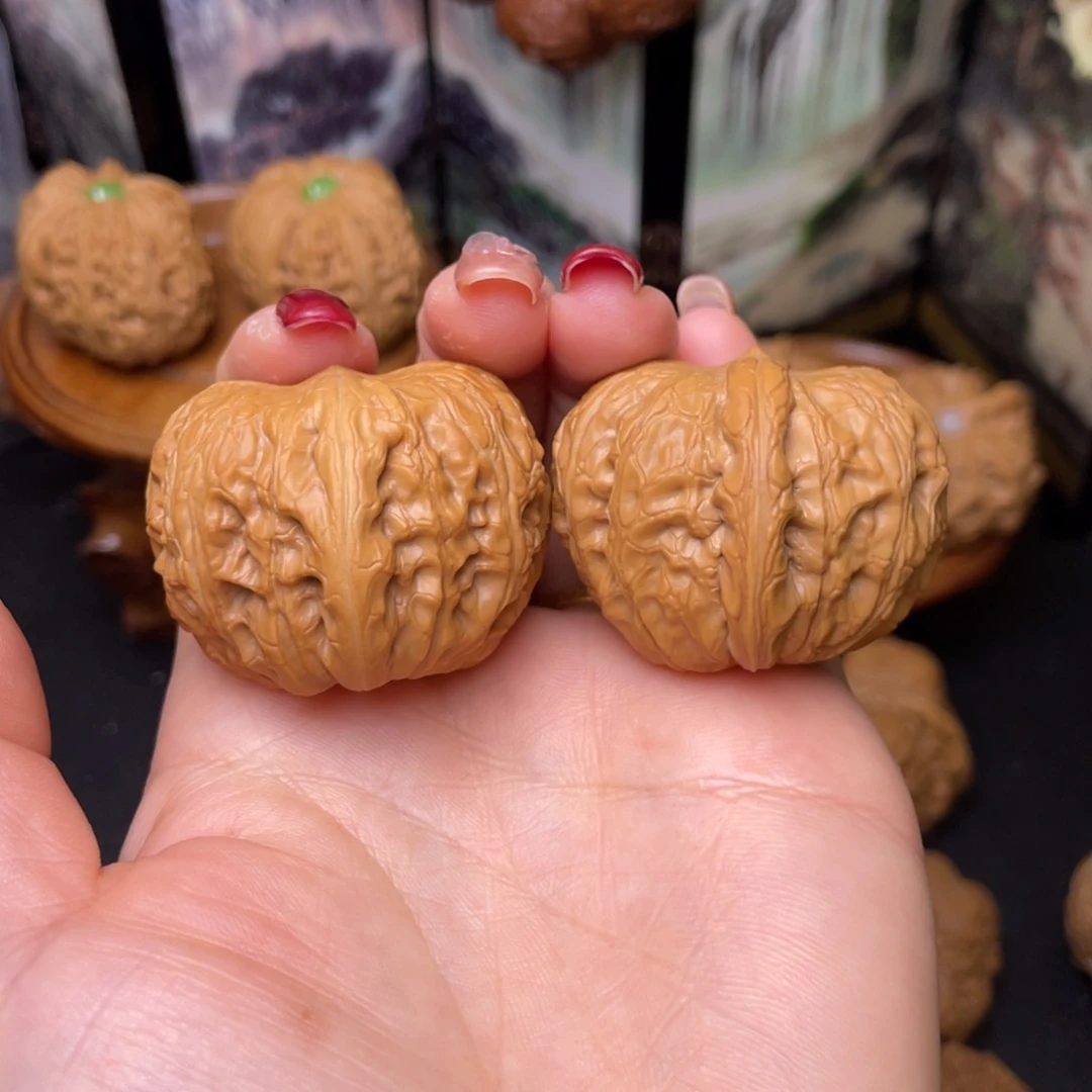 文玩核桃把件41平谷元宝