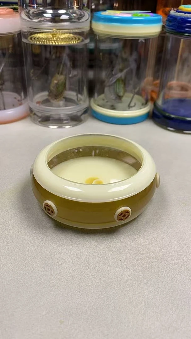 仿牛角万体口底密胺材质可养多种鸣虫