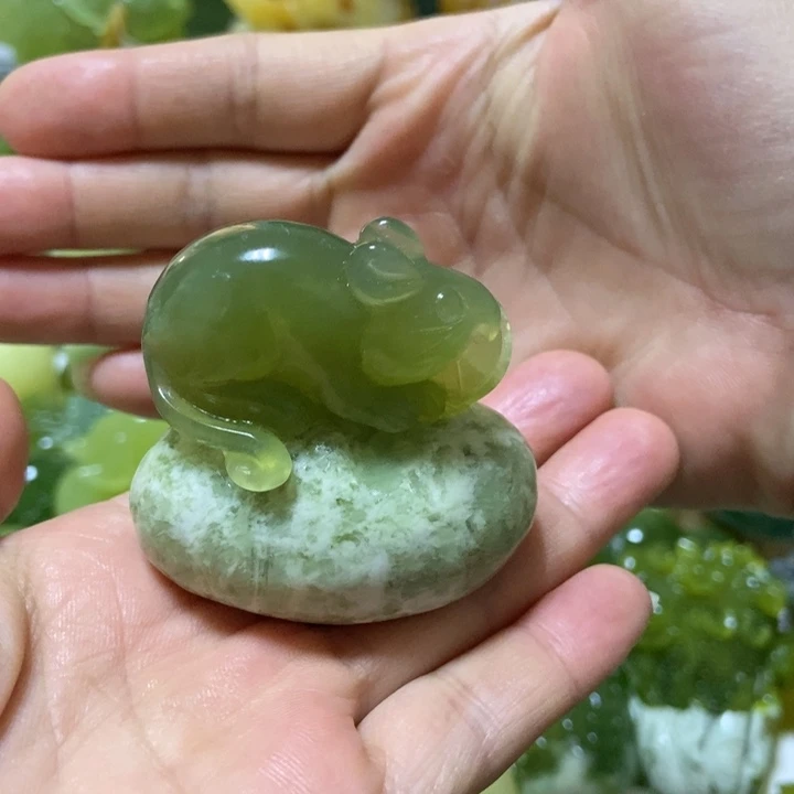 【闪购商品】未镶嵌蛇纹石玉把件