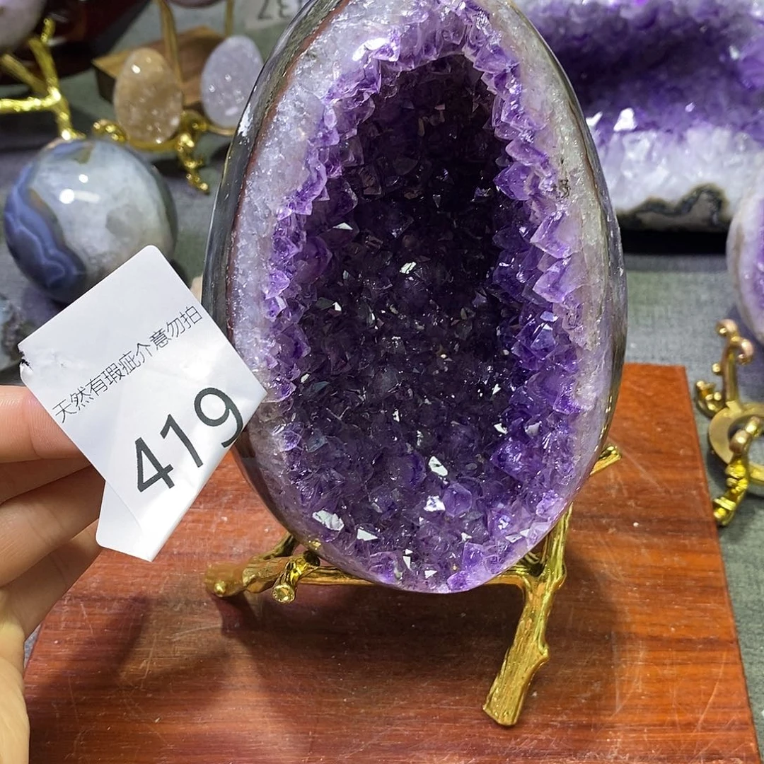 紫晶珠宝半成品未镶嵌
