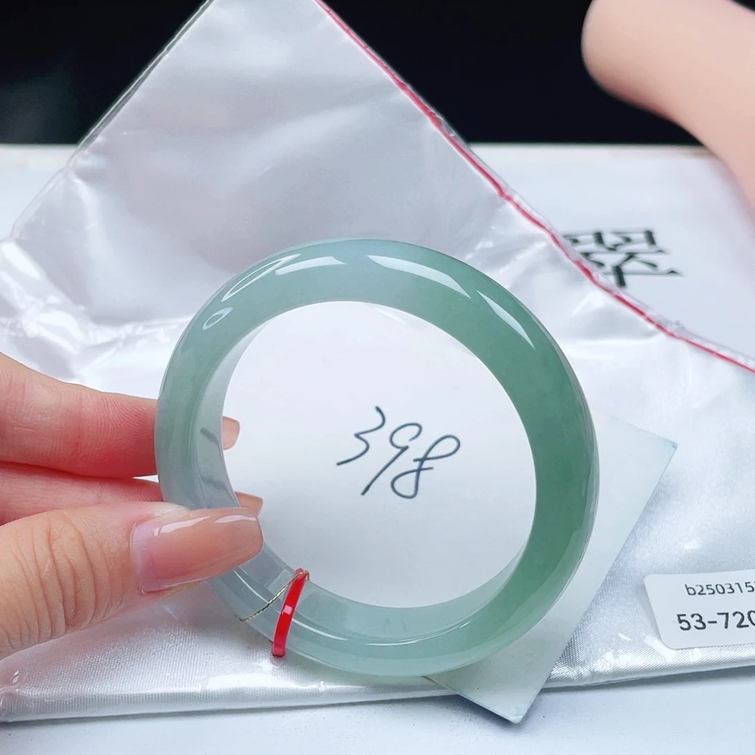 翡翠未镶嵌手镯53正圈