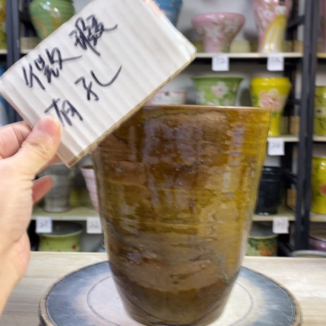 景德镇手工手绘陶瓷花盆