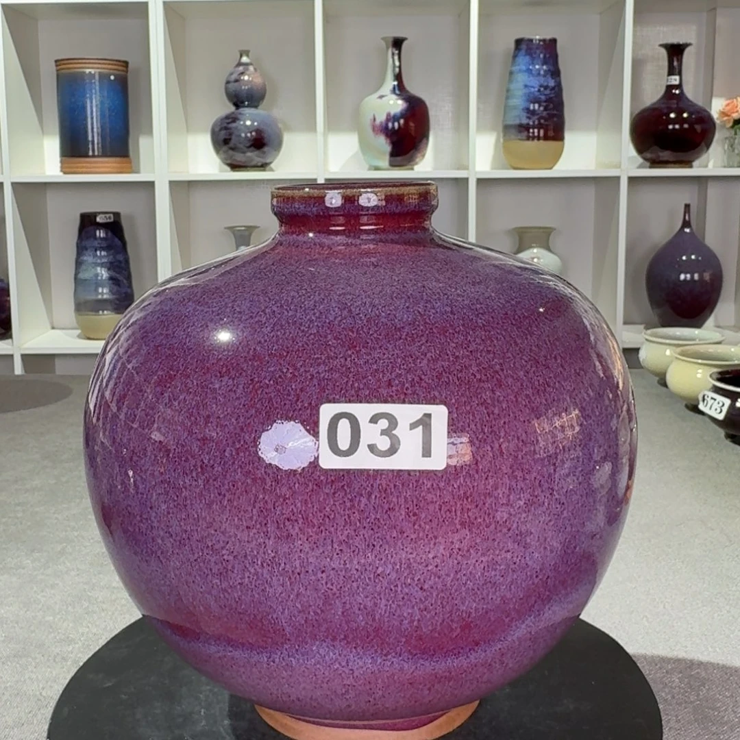 摆件陶福利钧窑摆件纯手工