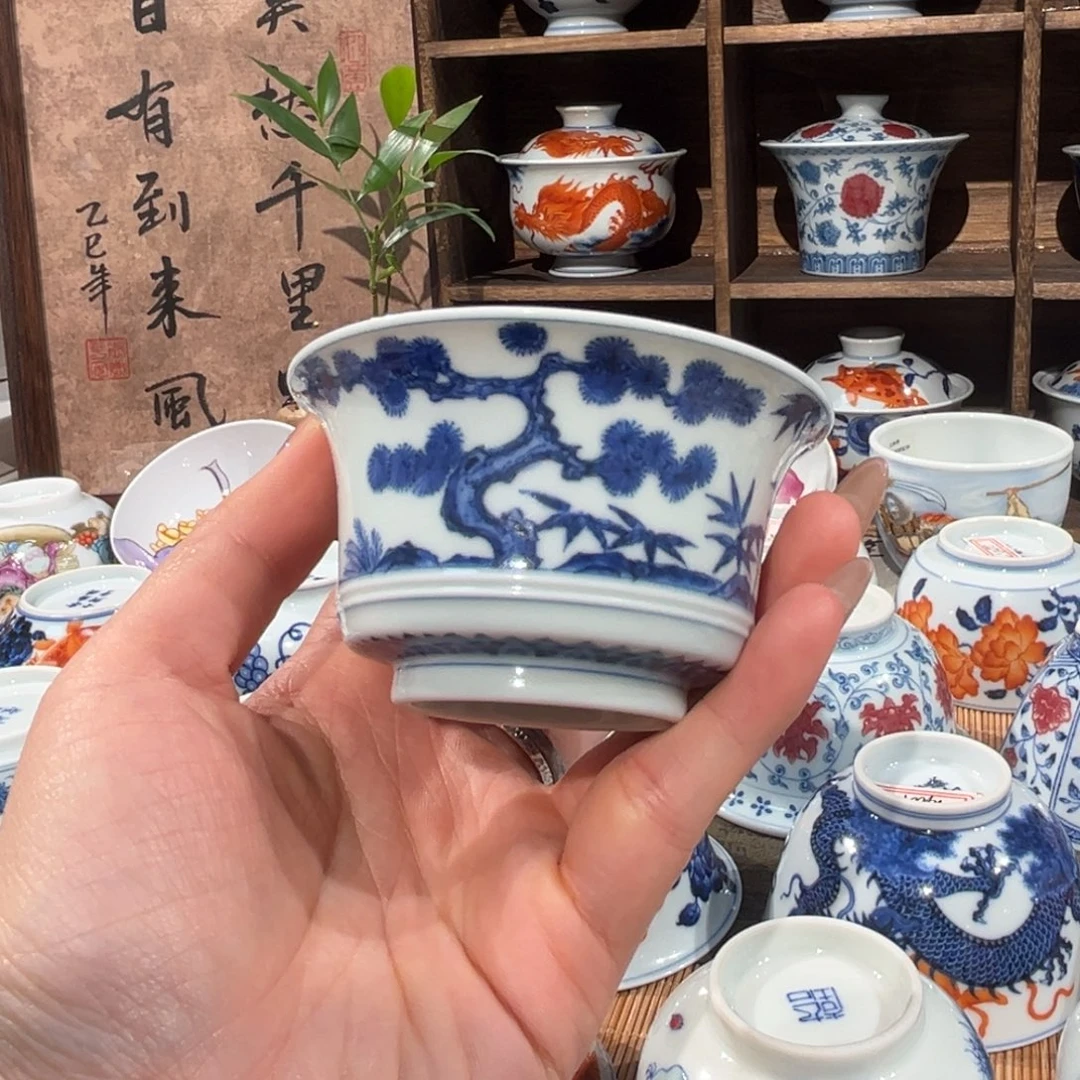 微瑕景德镇陶瓷主人杯