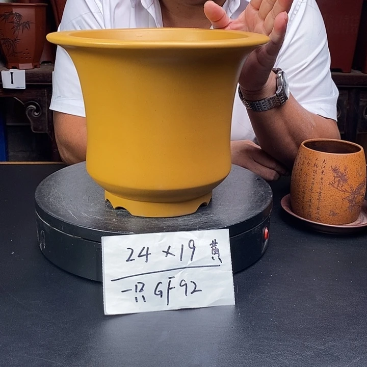 紫砂花盆货号一只GF92