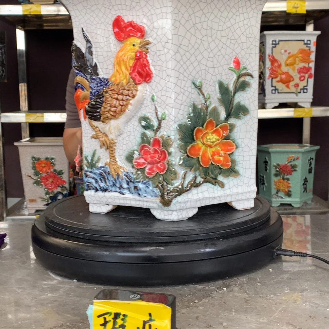 深***铁瑕疵石湾盆石湾盆