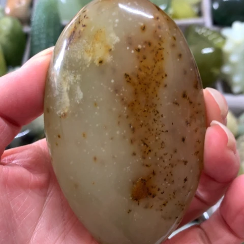 蛇纹石玉未镶嵌手把件