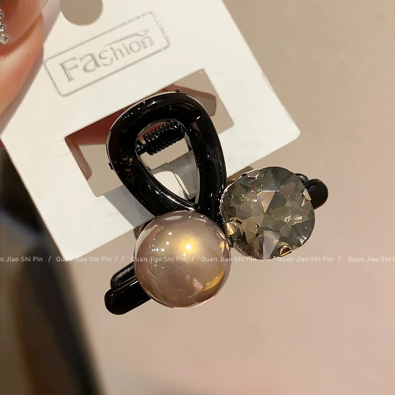 约4.5厘米抓夹 新款2025水钻抓夹女韩版百搭气质时尚半抓发夹头饰