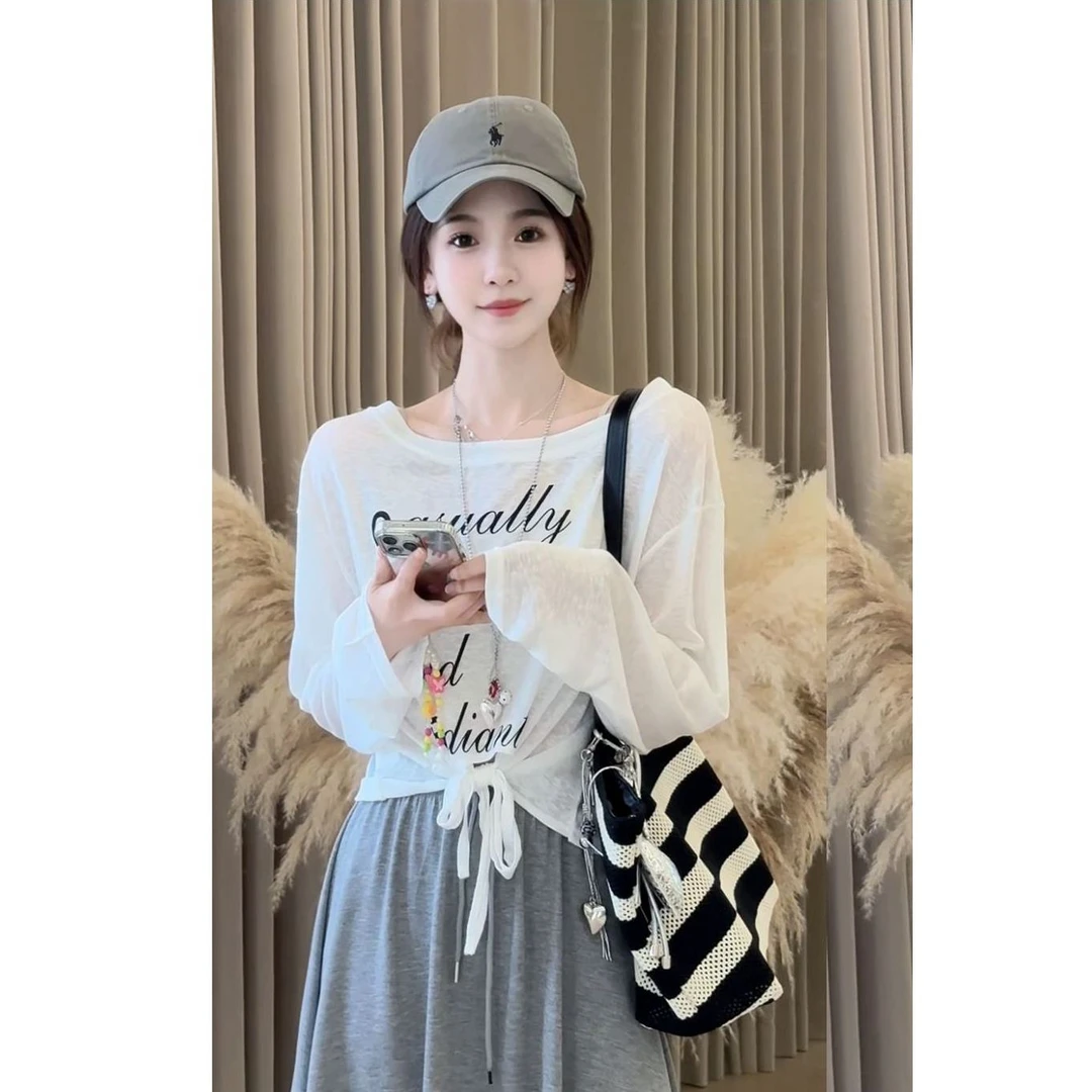 【午后小憩】丸子璐时尚潮牌女装T恤预WZLX5TX2296A米白色M码一件