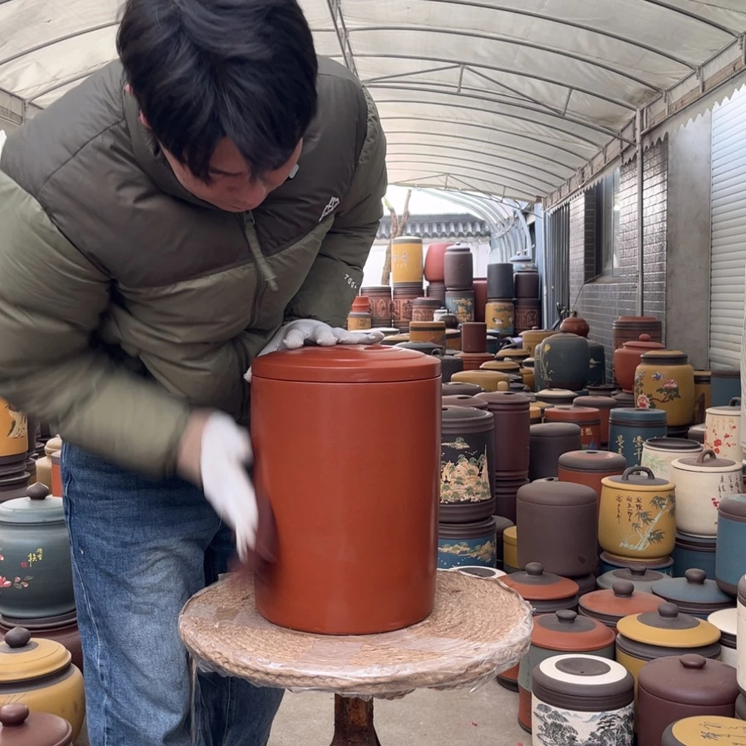 紫砂茶叶罐12 饼茶叶罐