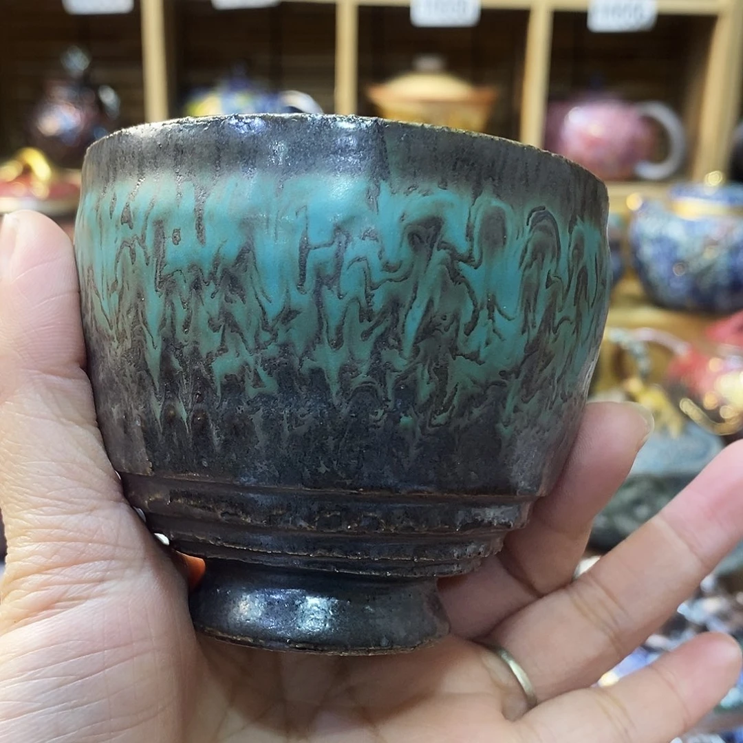 粗陶柴烧志野茶器