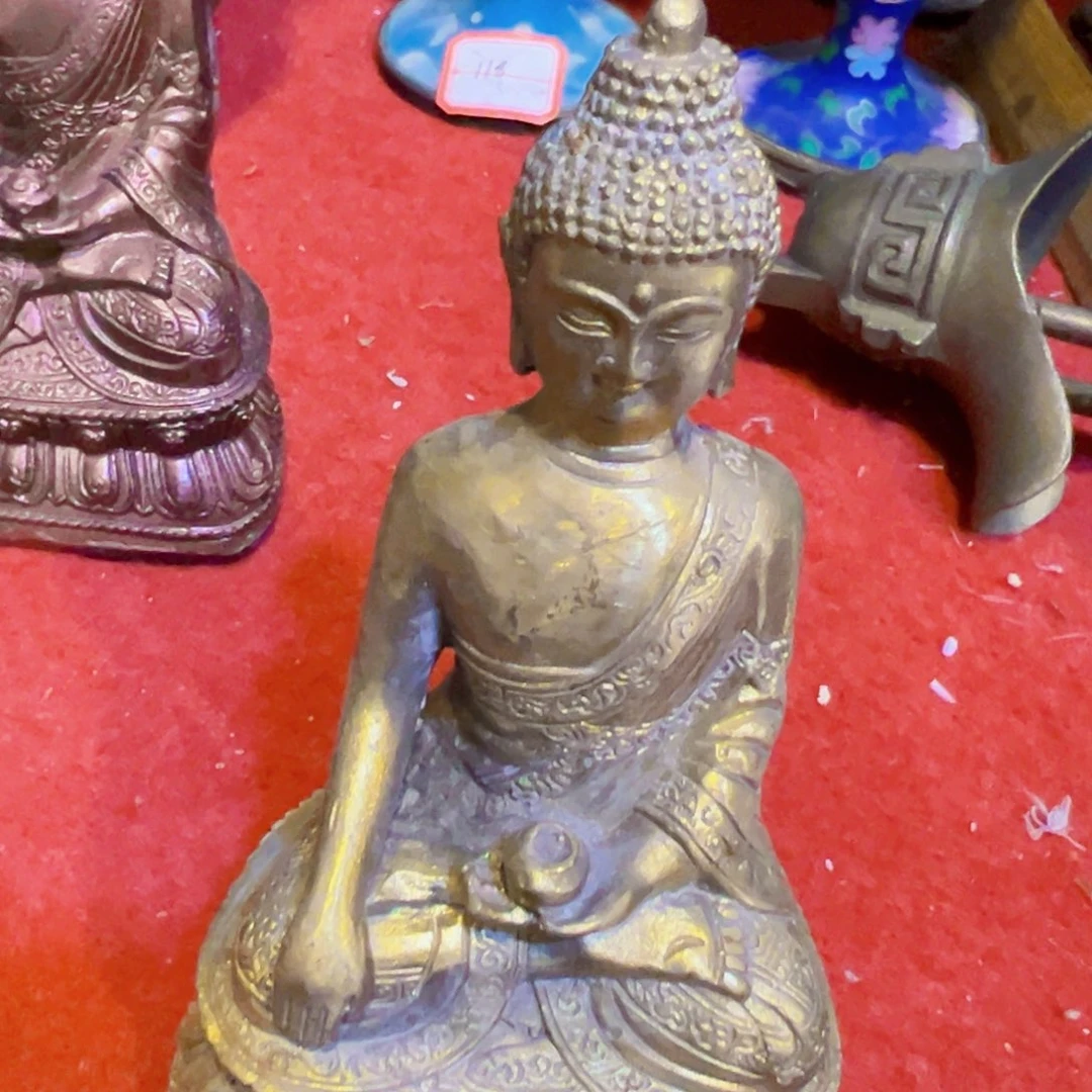 剩***姐黄铜摆件工艺品黄铜