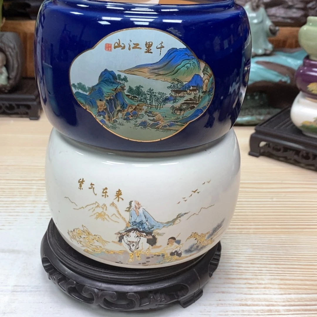 紫砂花盆陶瓷艺术花盆陶瓷