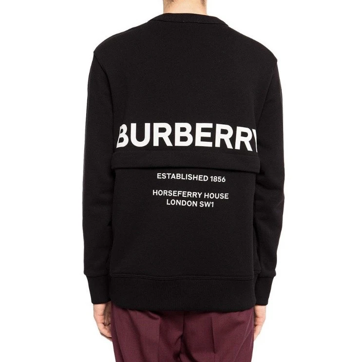 99新 BURBERRY/博柏利 9033SS23印花纯色套头长袖卫衣/S码/99新