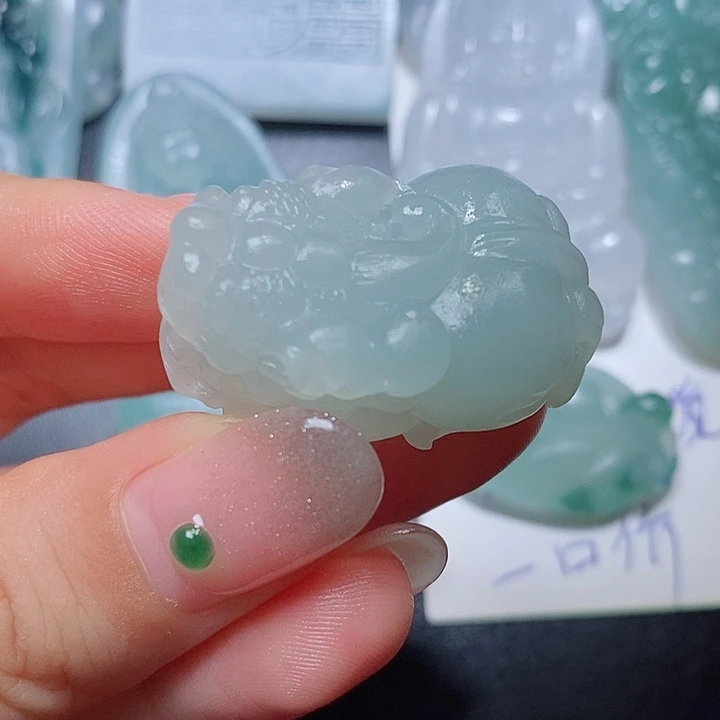 定制翡翠未镶嵌毛货付款后联系客服确认抛光