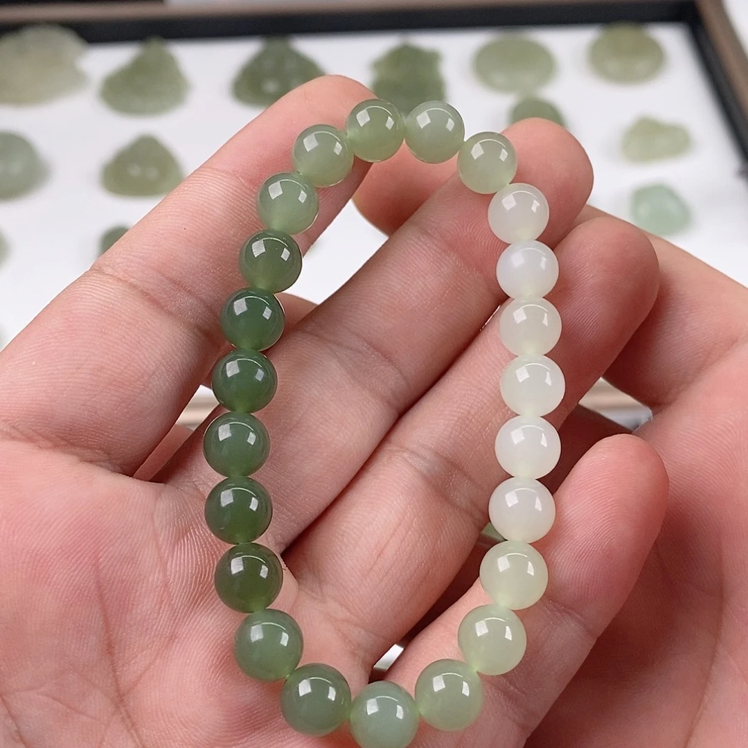 和田玉未镶嵌手链