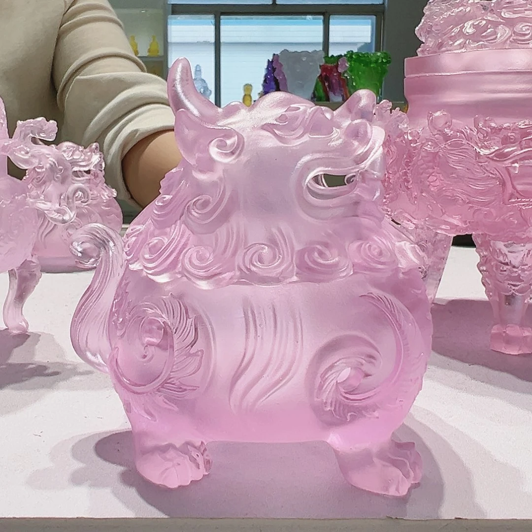 【闪购商品】手工艺品琉璃狻猊香炉中号