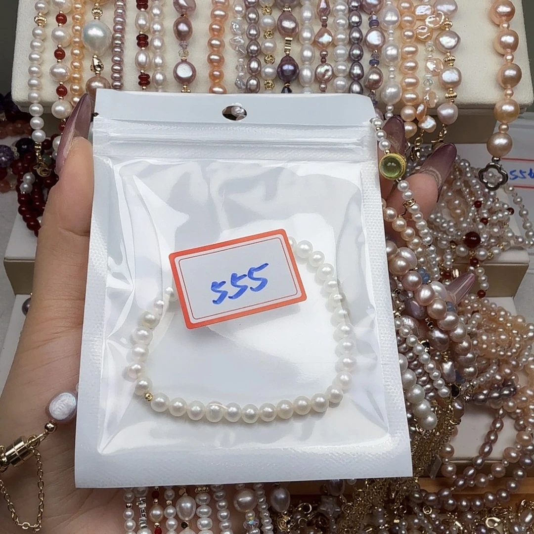 小***家淡水珍珠手绳钛钢