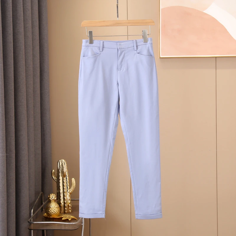 小裤脚九分裤休闲裤修身显瘦气质洋气职业白领春秋裤子显瘦