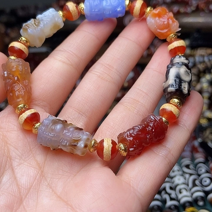 玛瑙/玉髓未镶嵌手链