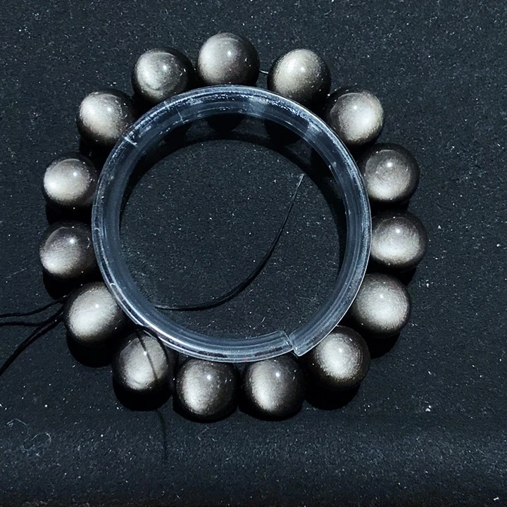 H***2黑曜岩未镶嵌手串