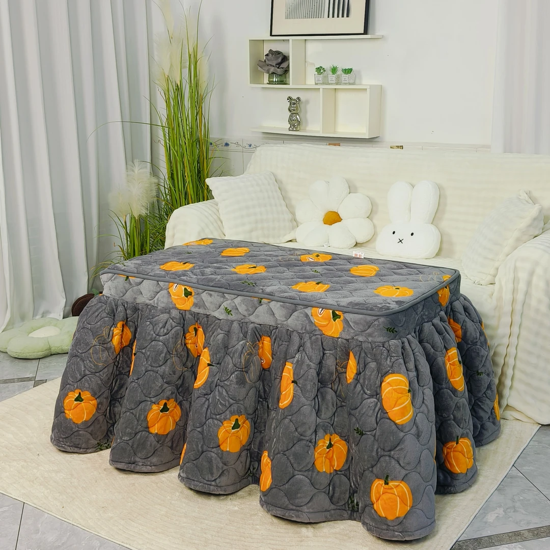 长方形电炉罩烤火茶几桌子罩取暖电暖炉电炉子罩套冬天加厚烤火被