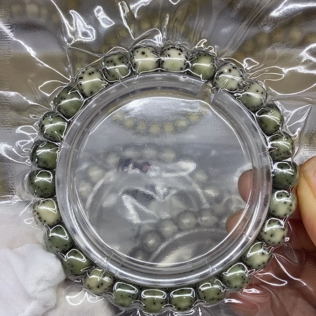 星月菩提吊坠石玉料9/8双留白