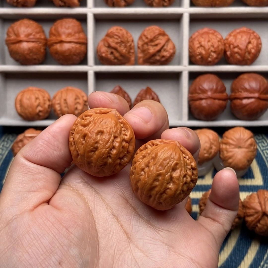 传***奇把件文玩核桃小八棱