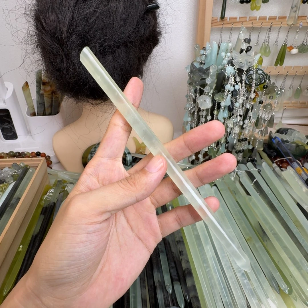 未镶嵌蛇纹石玉发饰